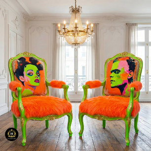 Mousseline Papier decoupage Frankenstein en papier mouchoir