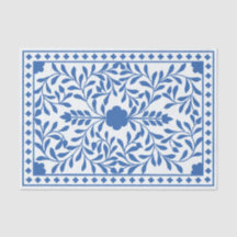 Papier découpage incrustation d'os traditionnel bl