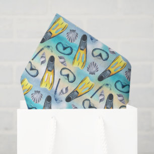 Mousseline Papier decoupage plongée, snorkeling