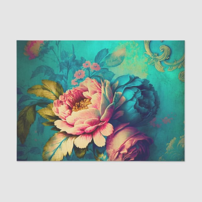 Mousseline papier découpage SECRET GARDEN (Recto)