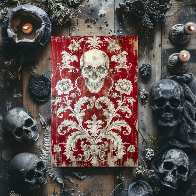 Mousseline Papier decoupage squelette gothique de la Saint-Va (Créateur téléchargé)