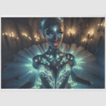 Papier découpage surréaliste brillant