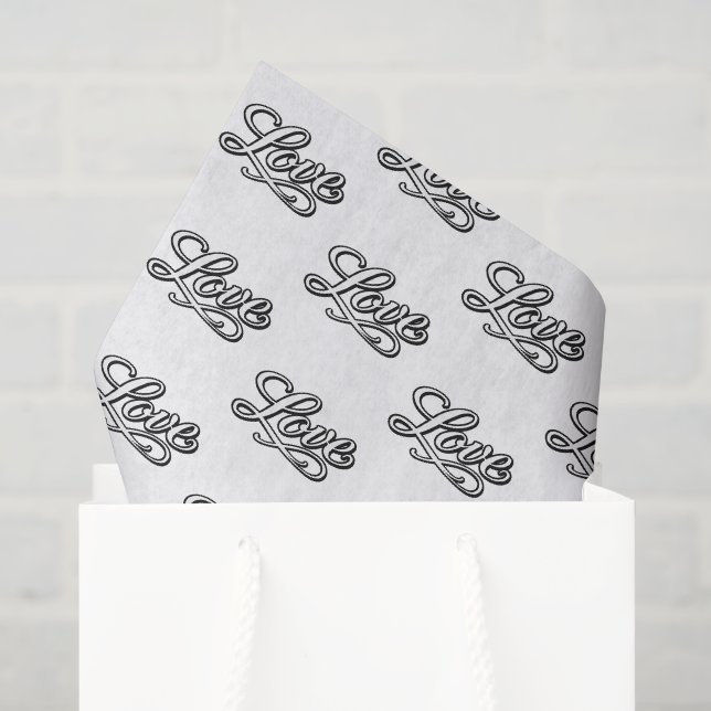 Mousseline Papier decoupage tissue pour un amour élégant (Sac cadeau)