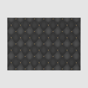 Mousseline Papier Découpe Diamant Arlequin Noir