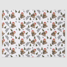 Papier d'emballage de Noël à thème noix antique