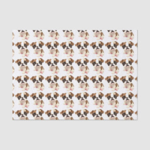 Mousseline Papier d'emballage de tissu anglais de bouledogue