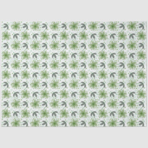 Mousseline Papier d'emballage floral abstrait