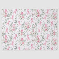 Papier d'emballage Ruban Rose Sensibilisation au C