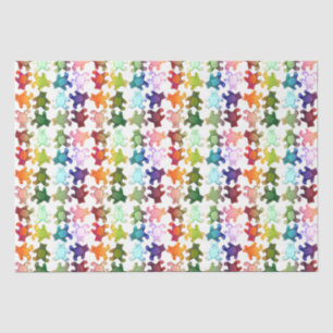 Mousseline Papier d'enveloppement coloré Nounours