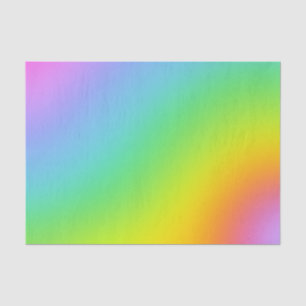 Mousseline Papier d'enveloppement de tissus Rainbow Ombre