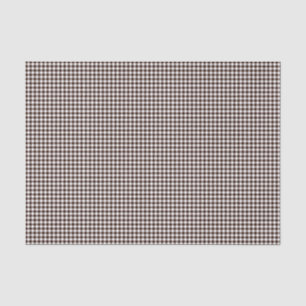 Mousseline Papier d'enveloppement En vichy-noir-Brown-Tissu