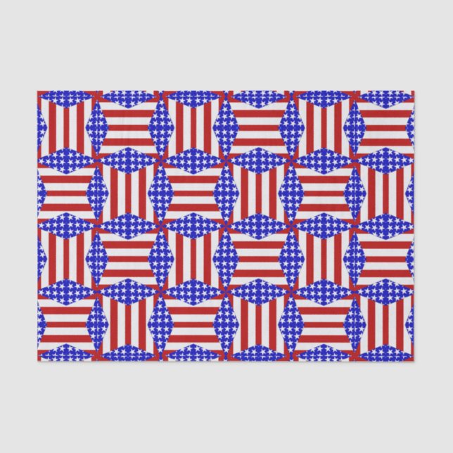 Mousseline PAPIER D'ENVELOPPEMENT S2-TISSUE PLIÉ Drapeau-Teab (Recto)