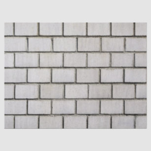 Mousseline papier en brique blanche