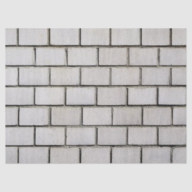 Mousseline papier en brique blanche (Recto)