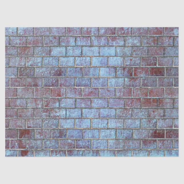 Mousseline papier en brique bleue (Recto)