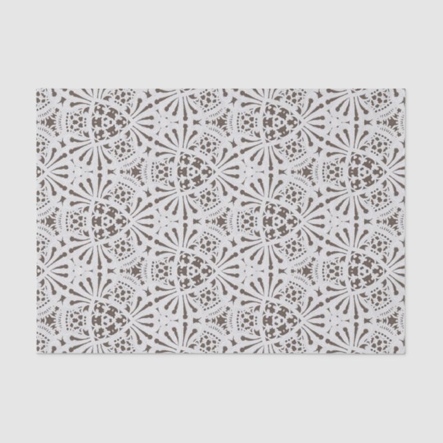 Mousseline Papier en dentelle incorporé (Recto)