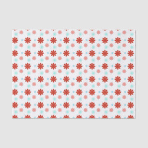 Mousseline Papier en tissu bleu rouge et rose