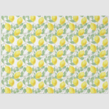 Papier en tissu citronné citron