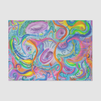 Mousseline Papier en tissu de couleur vive