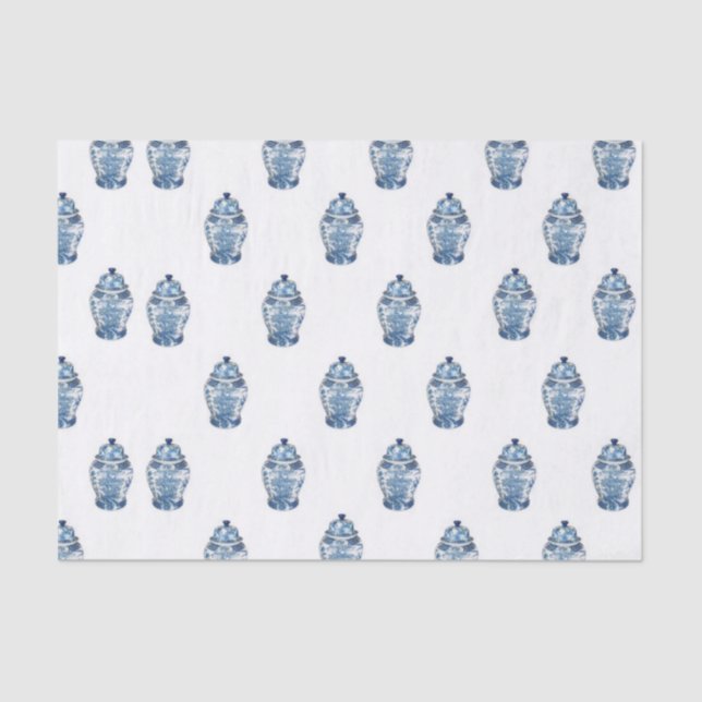 Mousseline Papier en tissu de Ginger Jar (Recto)