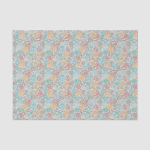 Mousseline Papier fripé par fantaisie de broderie