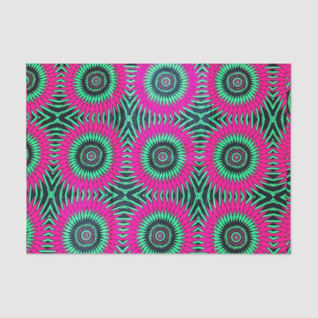 Mousseline Papier imprimé africain (Recto)