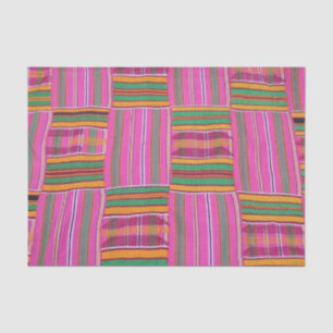 Mousseline Papier Motif rose africain