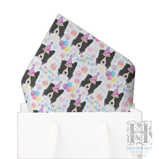 Mousseline Papier mouchoir Border Collie (Créateur téléchargé)