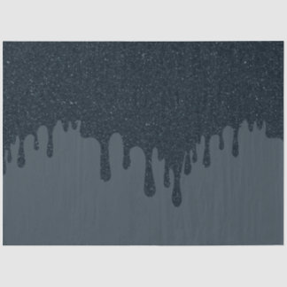 Mousseline Papier mouchoir encre coulée au charbon de bois –