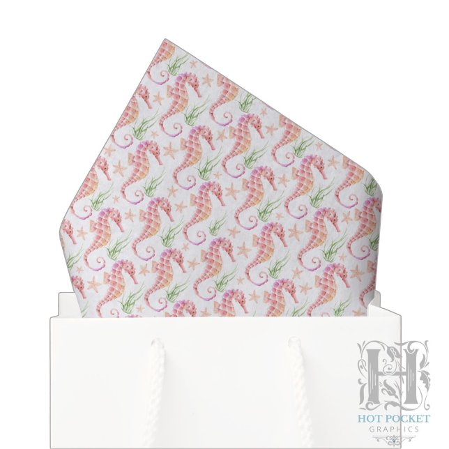Mousseline Papier mouchoir hippocampe (Créateur téléchargé)