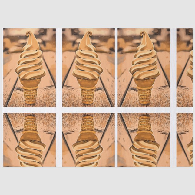 Mousseline Papier mouchoir Maple Creemee (Recto)