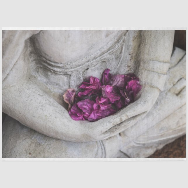 MOUSSELINE PAPIER MOUSSELINE: BUDDHA + BLOCAGE (Recto)