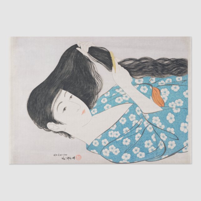 MOUSSELINE PAPIER MOUSSELINE: JAPONAIS: GOYŌ HASHI-GUCHI : 19 (Recto)