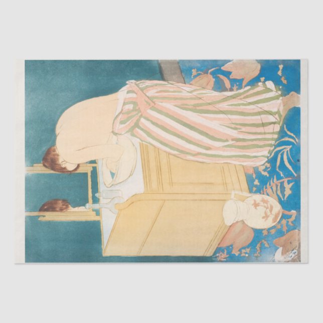 MOUSSELINE PAPIER MOUSSELINE: MARY CASSATT : BAINS DE FEMME (Recto)