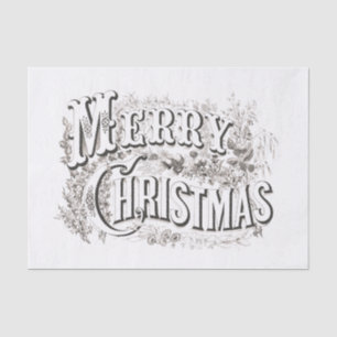 MOUSSELINE PAPIER MOUSSELINE:  MERRY CHRISTMAS ILLUSTRATION