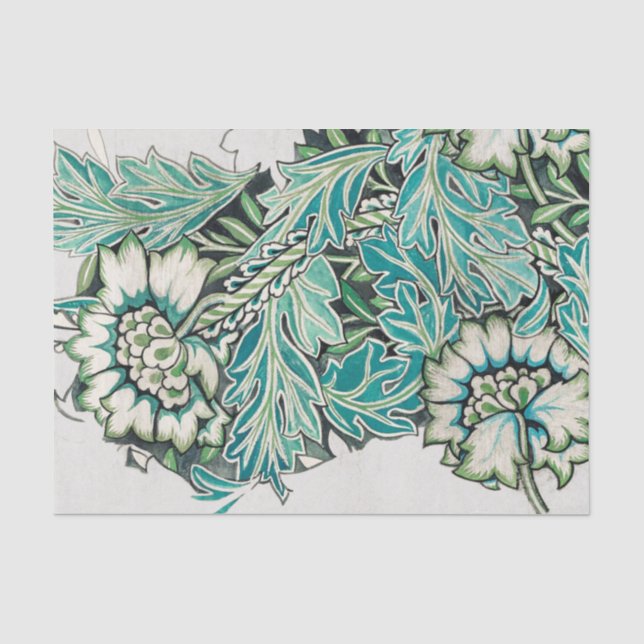 MOUSSELINE PAPIER MOUSSELINE: WILLIAM MORRIS : TULIPS (Recto)