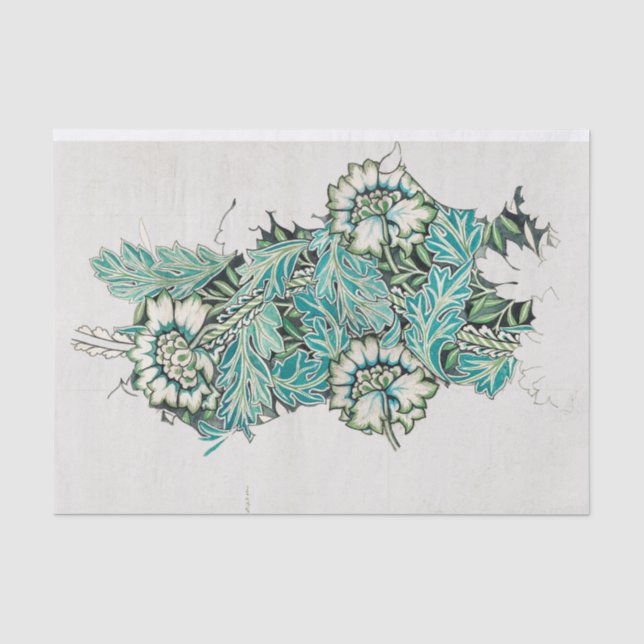 MOUSSELINE PAPIER MOUSSELINE: WILLIAM MORRIS : TULIPS (Recto)