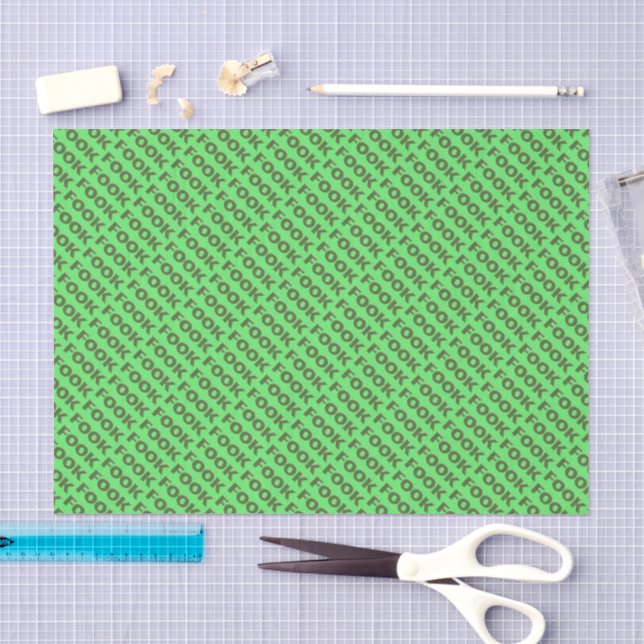 Mousseline Papier mousseux vert (Artisanat)