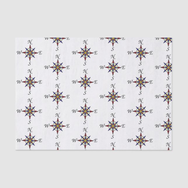 Mousseline Papier papier cadeau Compass (Recto)