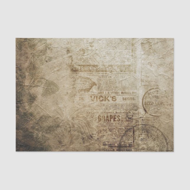 Mousseline Papier papier journal Grunge (Recto)
