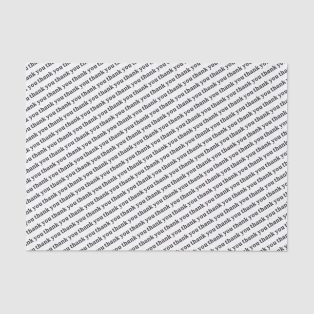 Mousseline Papier papier Merci (Recto)