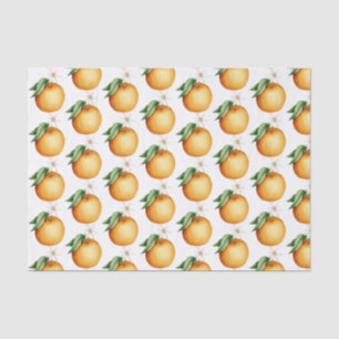 Mousseline Papier papier Motif Oranges