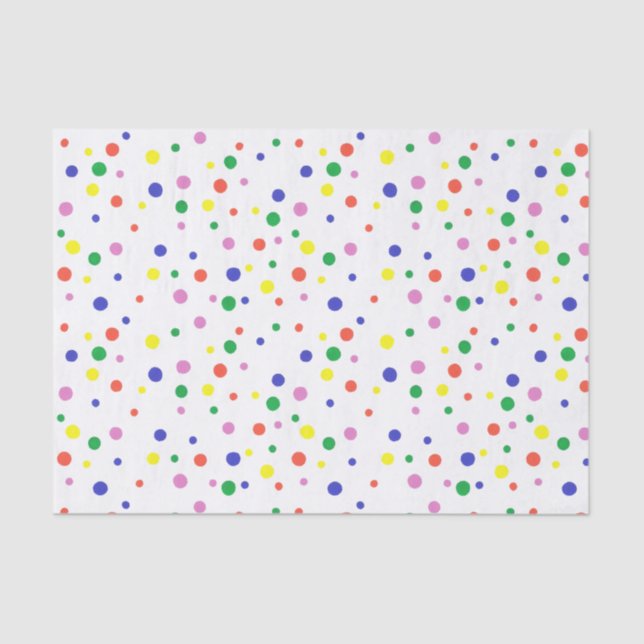 Mousseline Papier papier papier couleur Pois (Recto)