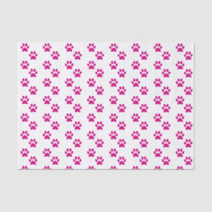 Mousseline Papier papier papier Empreinte de patte rose