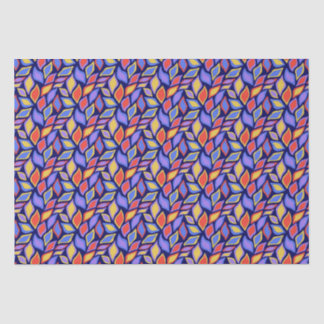 Mousseline Papier papier papier papier couleur Motif à feuill