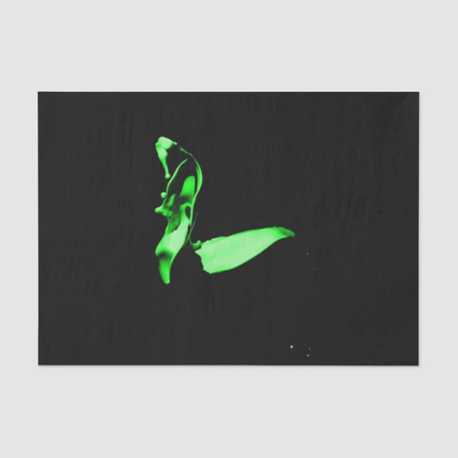 Mousseline Papier papier peint vert (Recto)