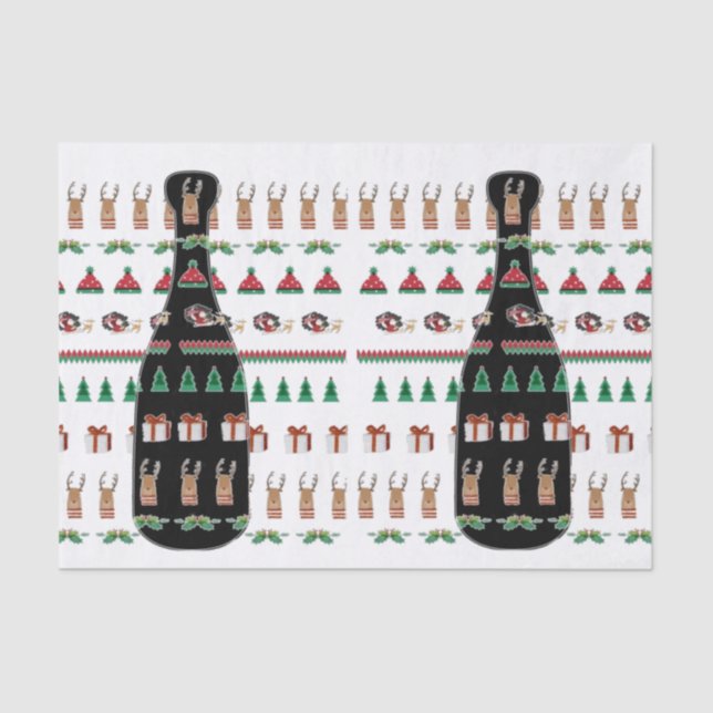 Mousseline Papier papier pour cadeaux enveloppant maman, papa (Recto)