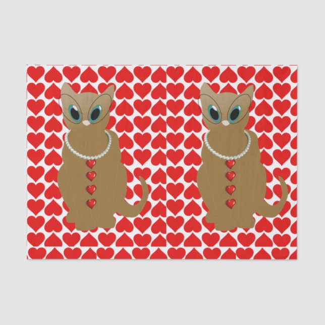 Mousseline Papier papier sur la Saint-Valentin (Recto)