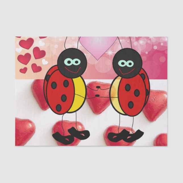 Mousseline Papier papier sur la Saint-Valentin (Recto)