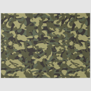 Mousseline Papier papier tissu de l'Euro Spring Camouflage